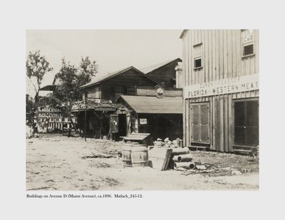 المباني في شارع د (ميامي أفينيو) ، ج .1896 بواسطة كلود سي ماتلاك